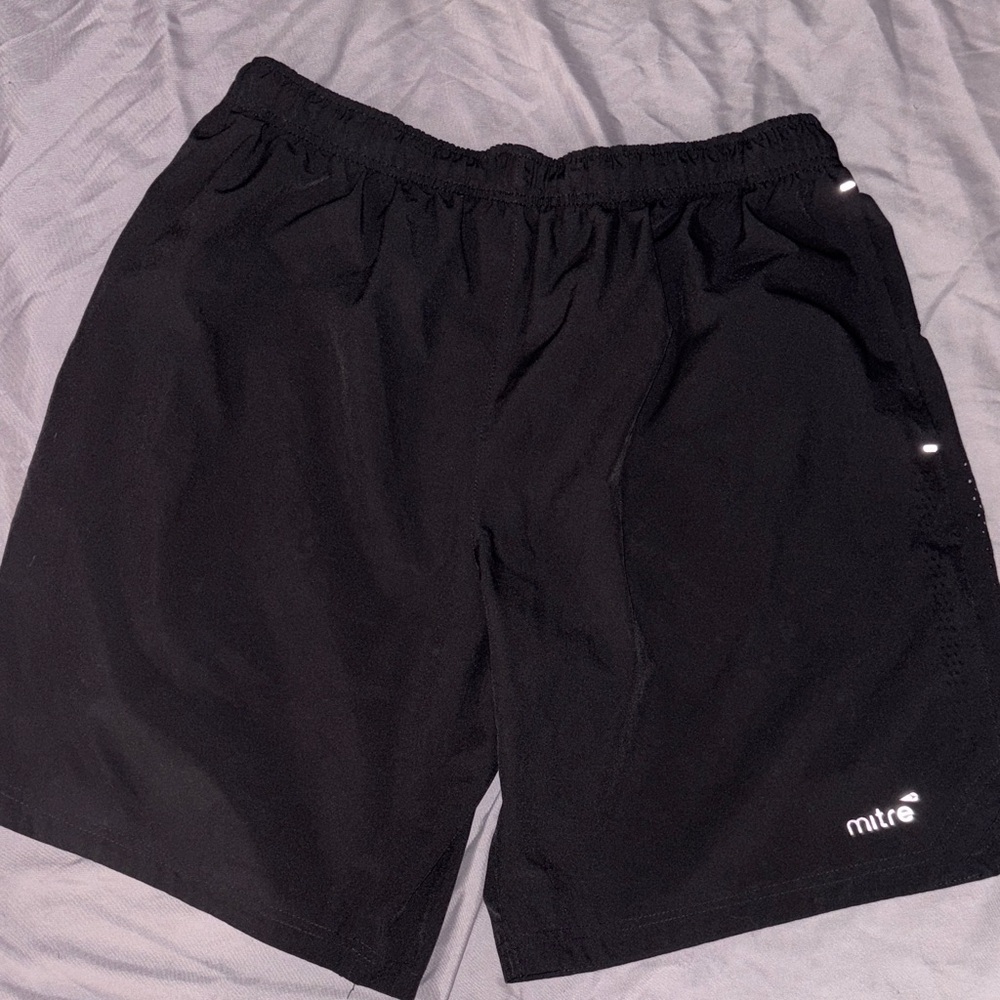 Mitre Men's Black Athletic Shorts